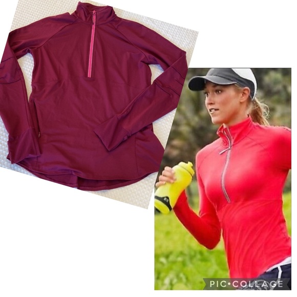 Athleta Tops - SOLD! ATHLETA “MALIBU” Half Zip Front Running Hiking Top Jacket Size Small
